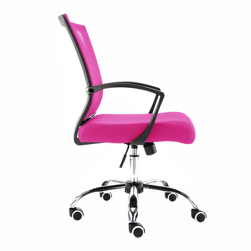 Modern Home Zuna Mid-Back Office Chair - Black/Pink