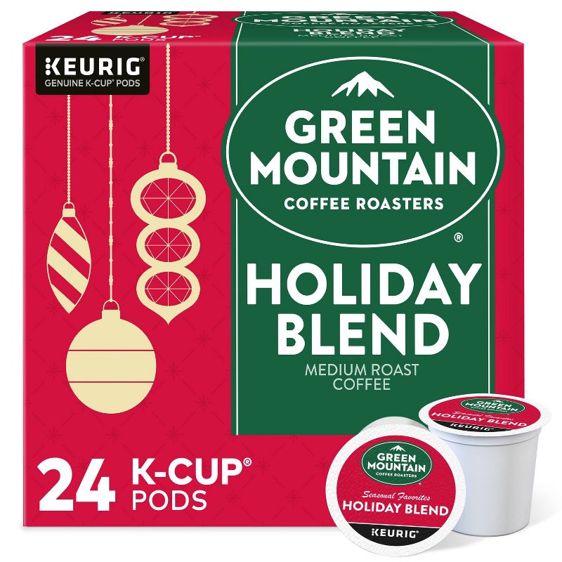 Green Mountain Coffee Holiday Blend Keurig K-Cup Coffee Pods - Medium Roast - 24ct