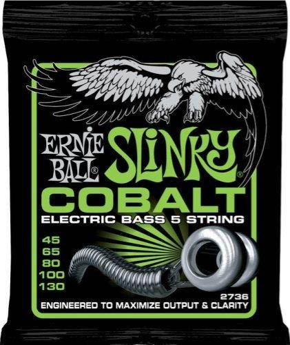 Ernie Ball Cobalt Slinky 5-String Bass, Regular Slinky