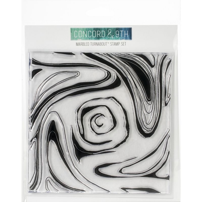 Concord & 9th Clear Stamps 6"X6"-Marbled Turnabout