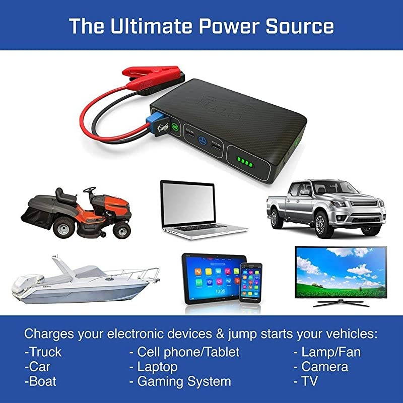 Bolt Wireless Laptop Power Bank 44400 mWh Portable Phone Laptop Charger Car Jump Starter with AC Outlet and Car Charger Rose Gold 114494