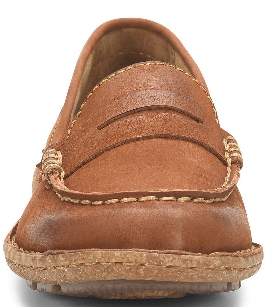 Born Nerina Suede Penny Loafers