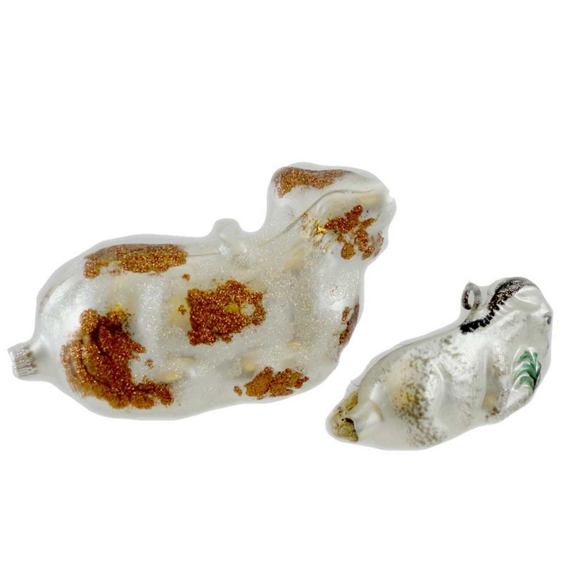 Larry Fraga Manger Animals Christmas Nativity Cow Goat  -  Tree Ornaments