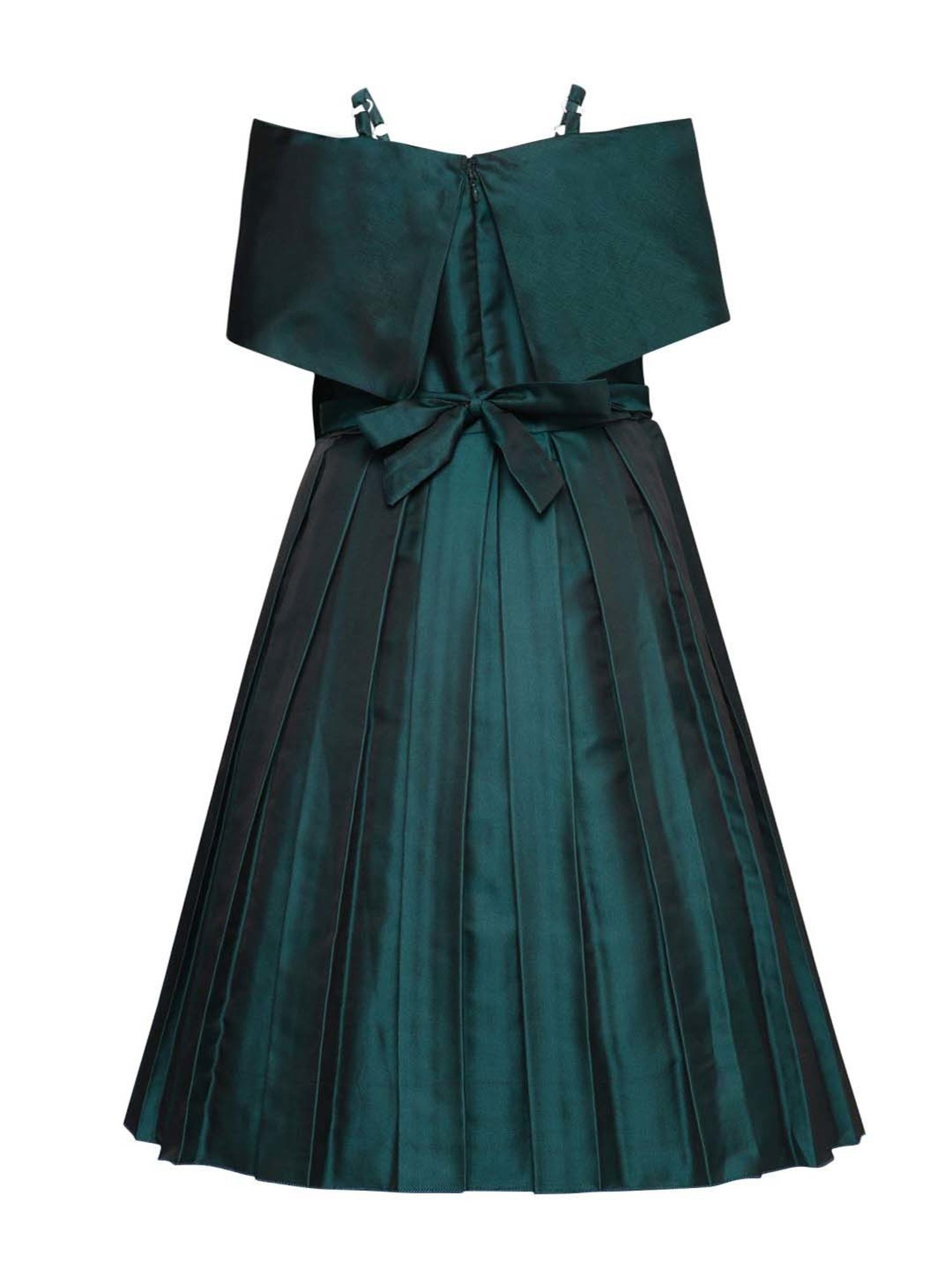 AJ Dezines Kids Green Regular Fit Gown