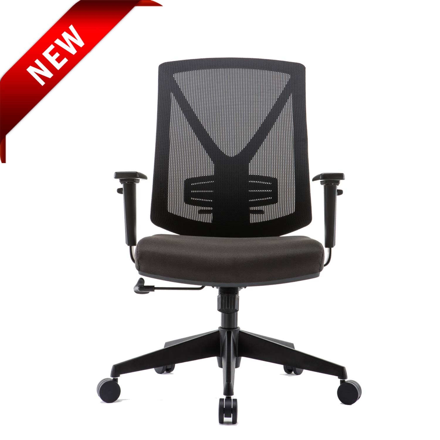 CLATINA XDD3 Series  Ergonomic High Mesh Swivel Desk Chair with Adjustable Height Arm Rest Lumbar Support and Upholstered Back for Home Office