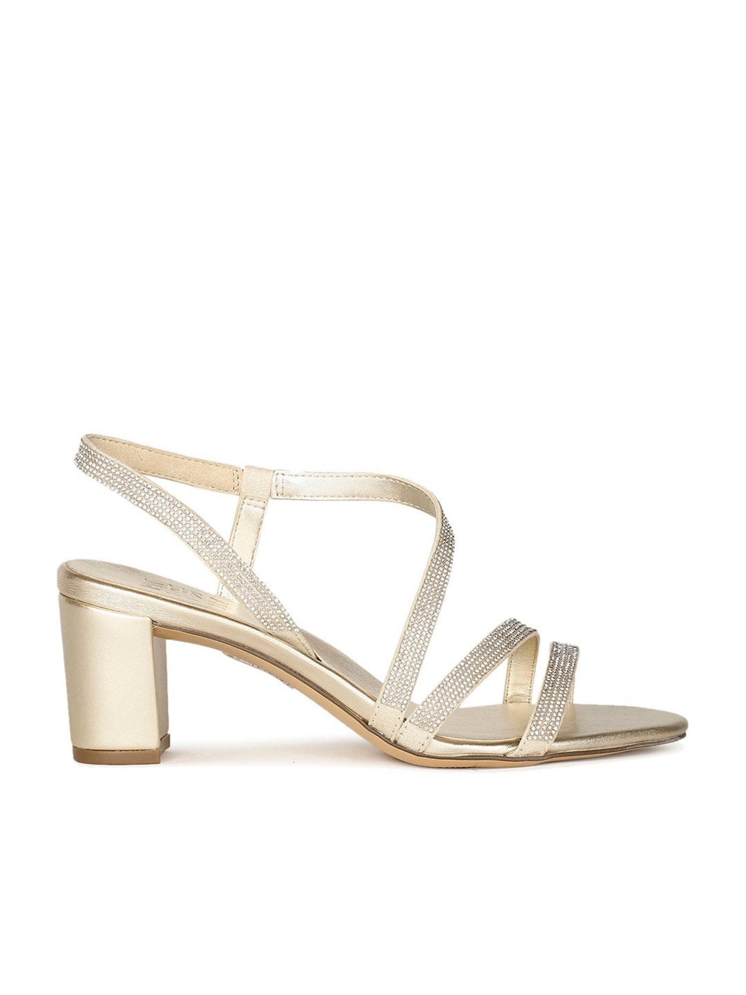 Naturalizer by Bata Women's Gold Sling Back Sandals