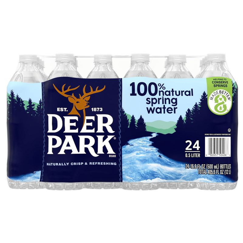 Deer Park Brand 100% Natural Spring Water - 24pk/16.9 fl oz Bottles