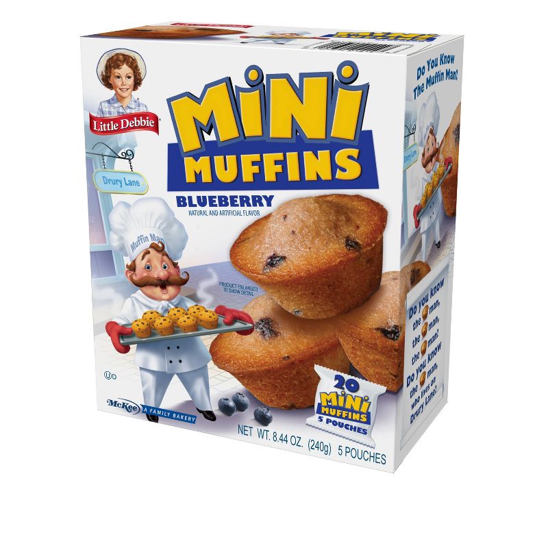 Little Debbie Blueberry Mini Muffin Pouches - 8.44oz/5ct