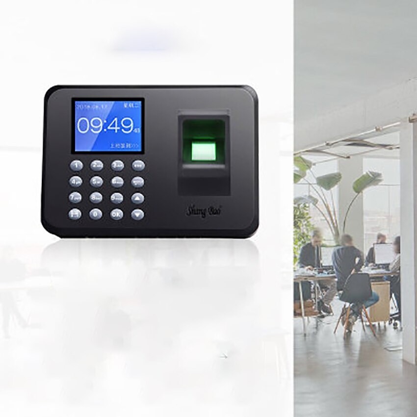 Color Display Biometric Fingerprint Attendance Machine Office Supplies Time Recorder Employee Recognition Recording Device