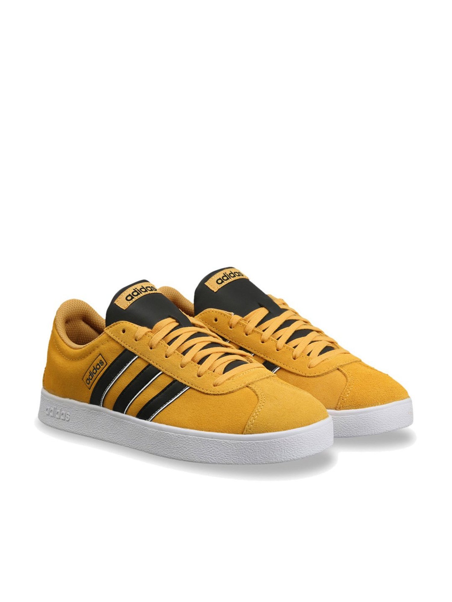 Adidas Men's VL COURT 2.0 Yellow Skateboarding Shoes