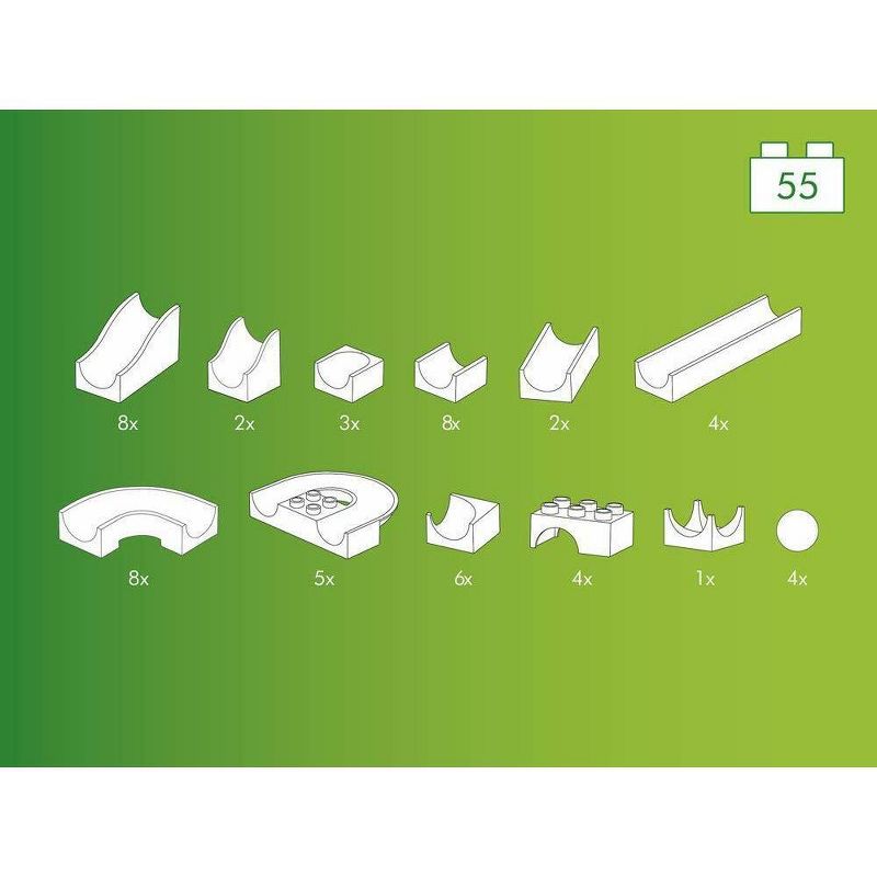 Hubelino Marble Run - 55-Piece Run Elements Expansion Set