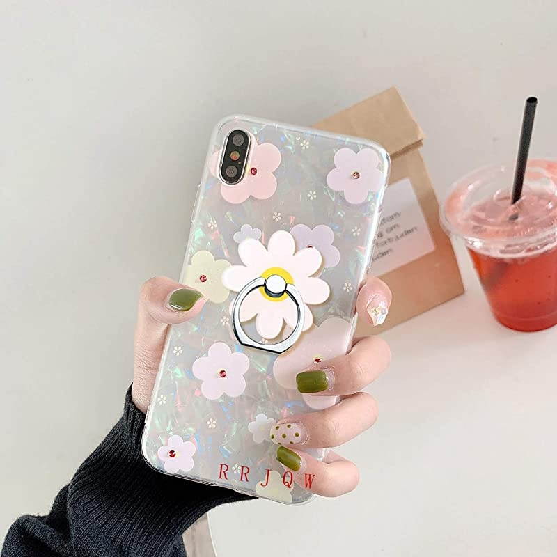 Ring Holder Stand,Ring Stand Holder 360 Rotation Finger Ring Grip Stand for Cellphones,Smartphones and Tablets(Daisy Flower,Bee)