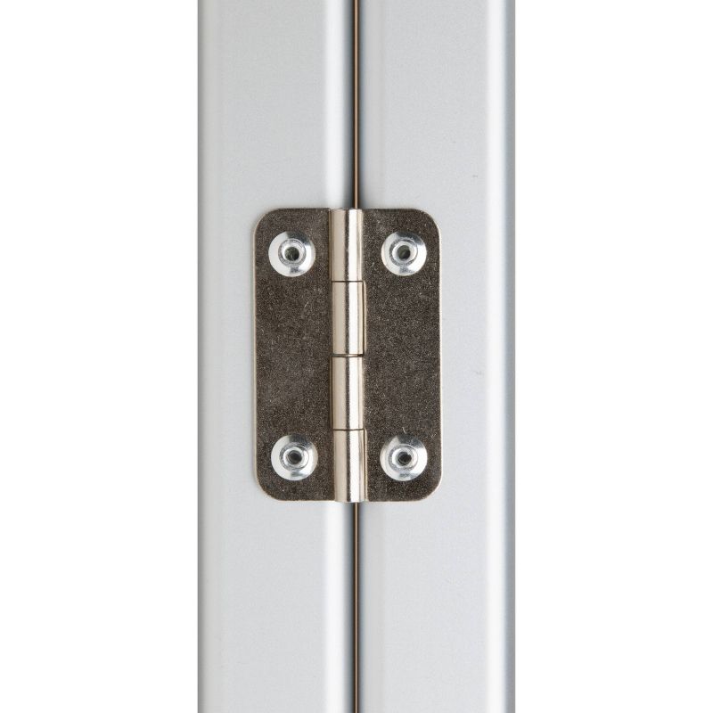 U Brands 40"x30" Linen Bulletin Board White Decor Frame