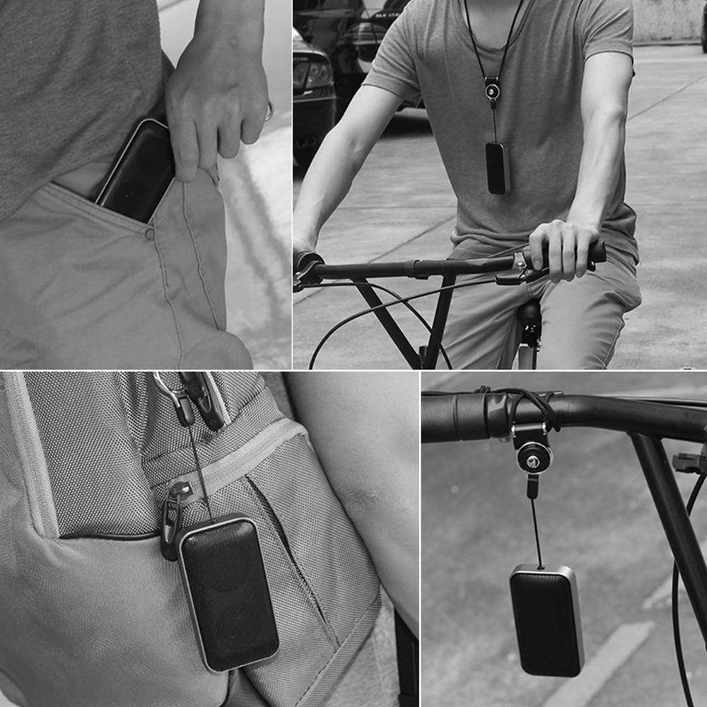 Portable Pocket Wireless Bluetooth Speaker Mini Small Metal Music Sound Box Handsfree Outdoor Bass Subwoofer for phone-Black