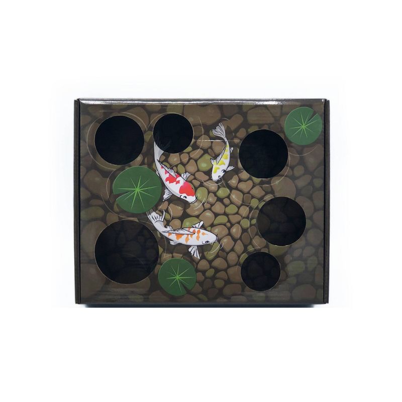 DoyenWorld Puzzle Koi Pond Box Cat Toy