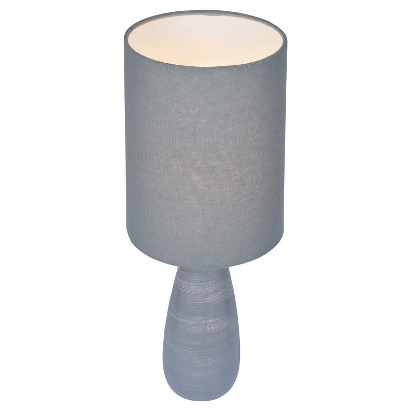 Quatro Table Lamp Brushed Gray  - Lite Source