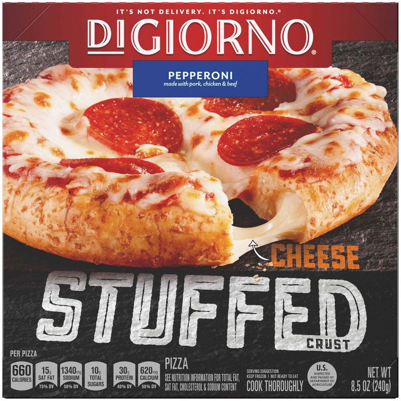 DiGiorno Cheese Stuffed Crust Three Meat Frozen Pizza - 9.2oz