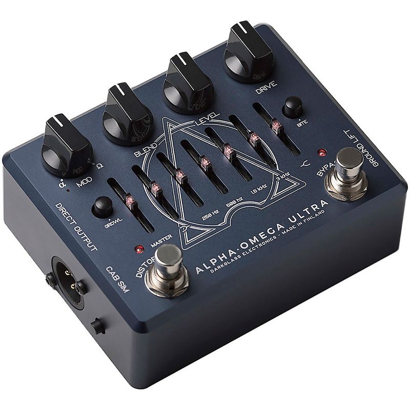 Darkglass Alpha Omega Ultra V2 Bass Preamp Pedal Blue