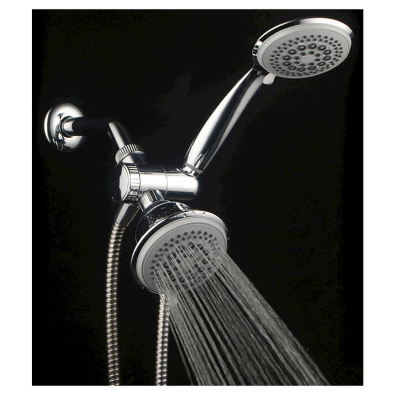 Dual Shower Head Ultra - Luxury Combo Shower System Chrome - Dreamspa