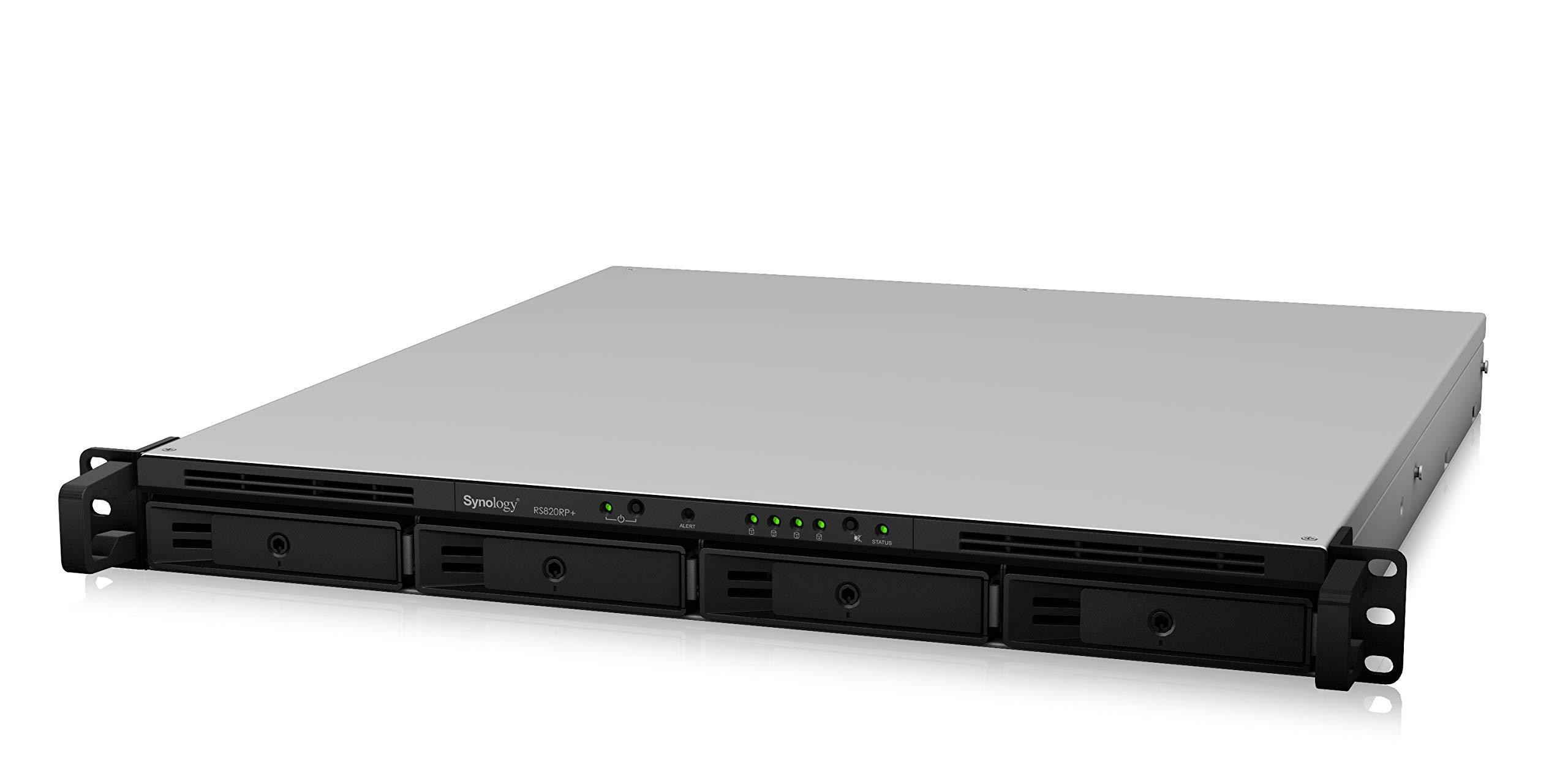 Synology RS820RP+ RackStation High Performance 1U Rackmount NAS