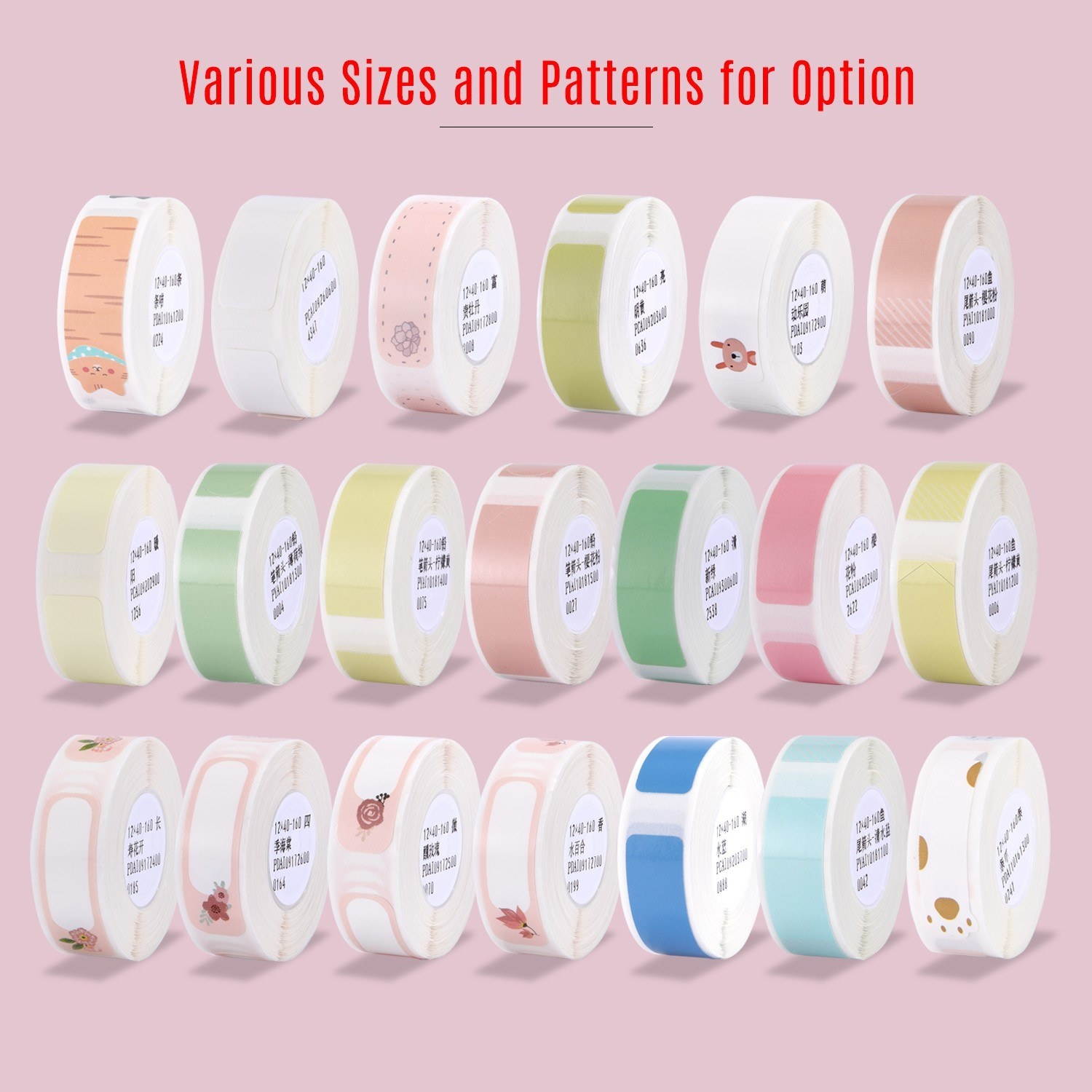 Thermal Printing Label Paper Barcode Price Size Name Blank Labels Waterproof Tear Resistant 12*40mm