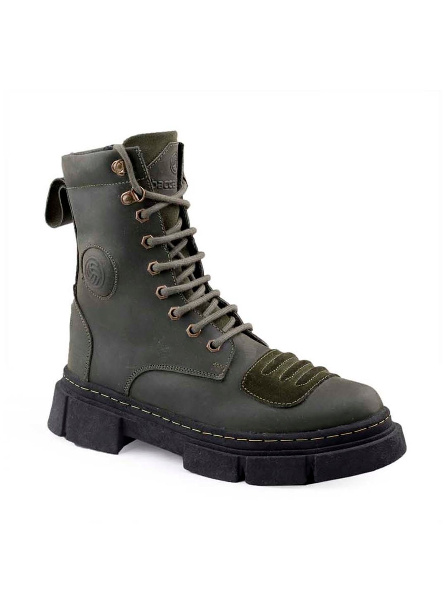 Bacca Bucci Men's SINISTER Olive Derby Boots
