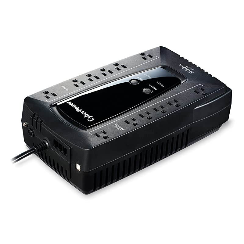 AVRG900U AVR UPS System, 900VA/480W, 12 Outlets, Compact,black