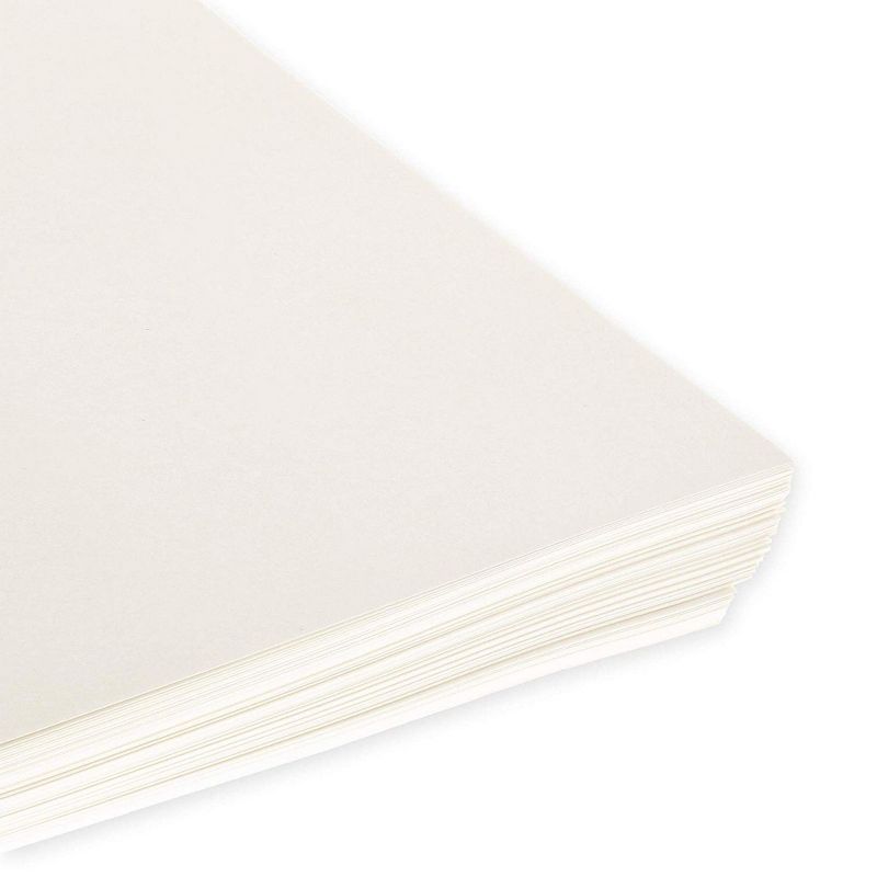Juvale 100 Sheet 8.5 x 11 Inch Bamboo Paper for Cold Press Art, Mixed Media, Painting, Drawing