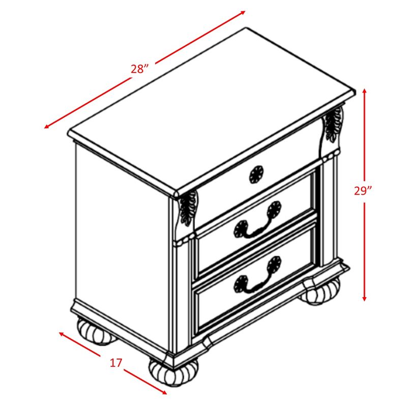5pc King Barrow Poster Bedroom Set Oak - Picket House Furnishings