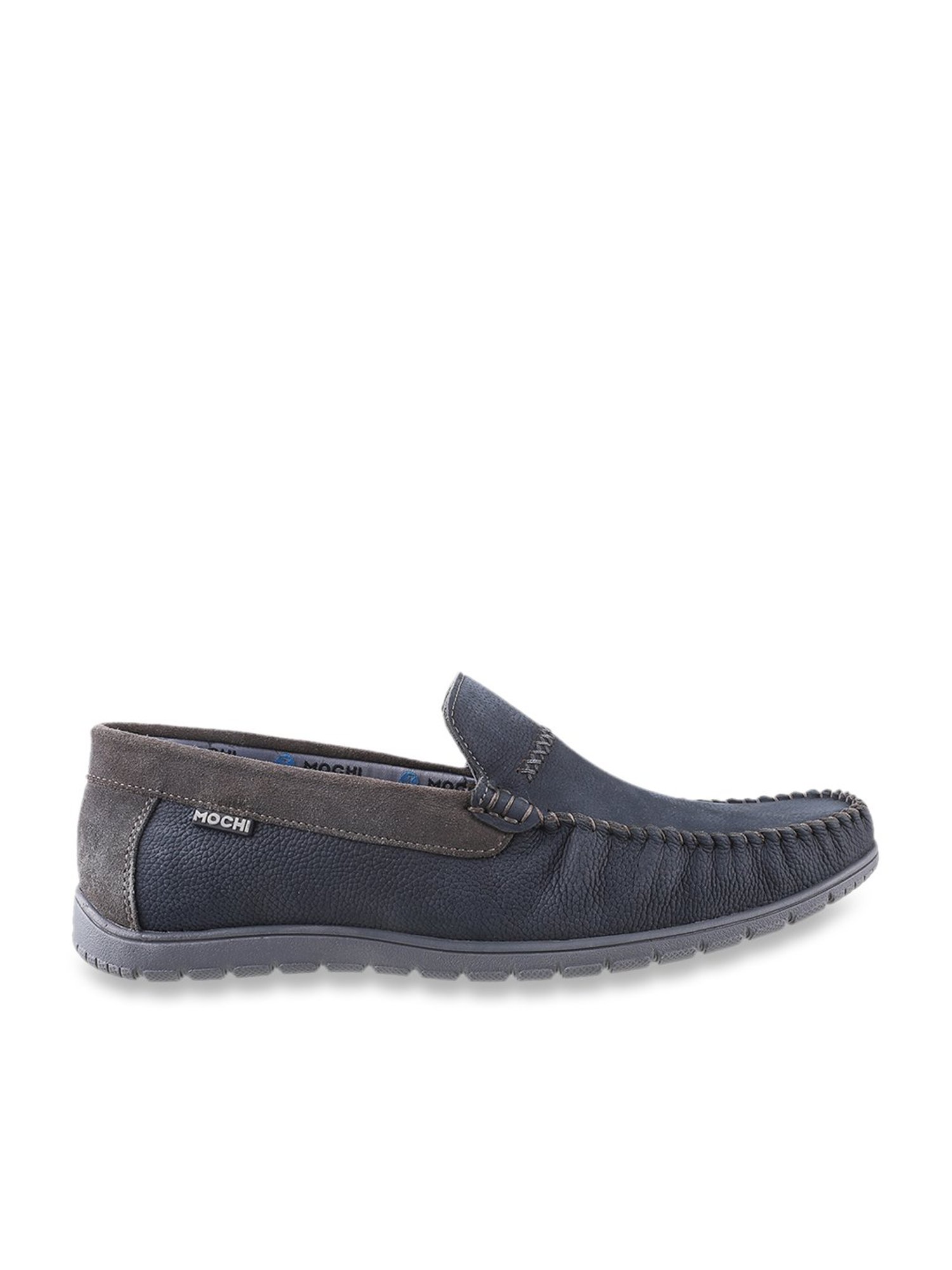 Mochi Men's Blue Casual Loafers