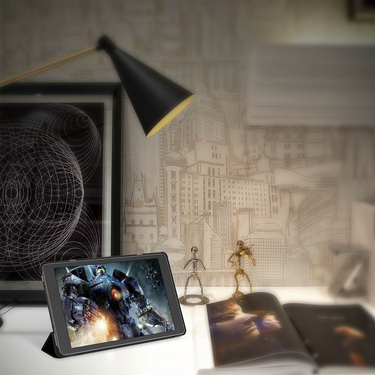 JETech Case for Amazon Fire HD 10 Tablet 2017/2019 Smart Cover Auto Sleep/Wake