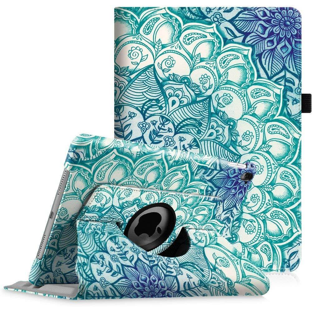 Fintie iPad Pro 9.7 Case - 360 Degree Rotating Stand Case with Smart Protective Cover Auto Sleep/Wake Feature for Apple iPad Pro 9.7 Inch (2016 Version), Emerald Illusions