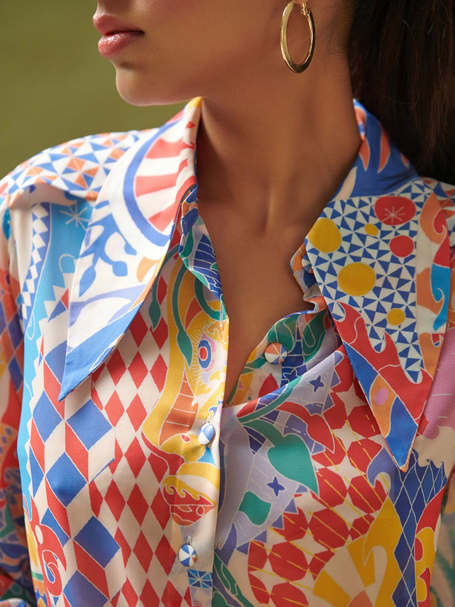 Cin Cin Multicolor Printed Shirt