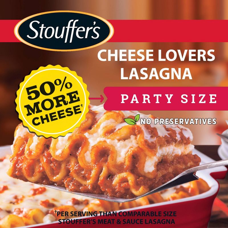 Stouffer's Party Size Frozen Cheese Lovers Lasagna - 96oz