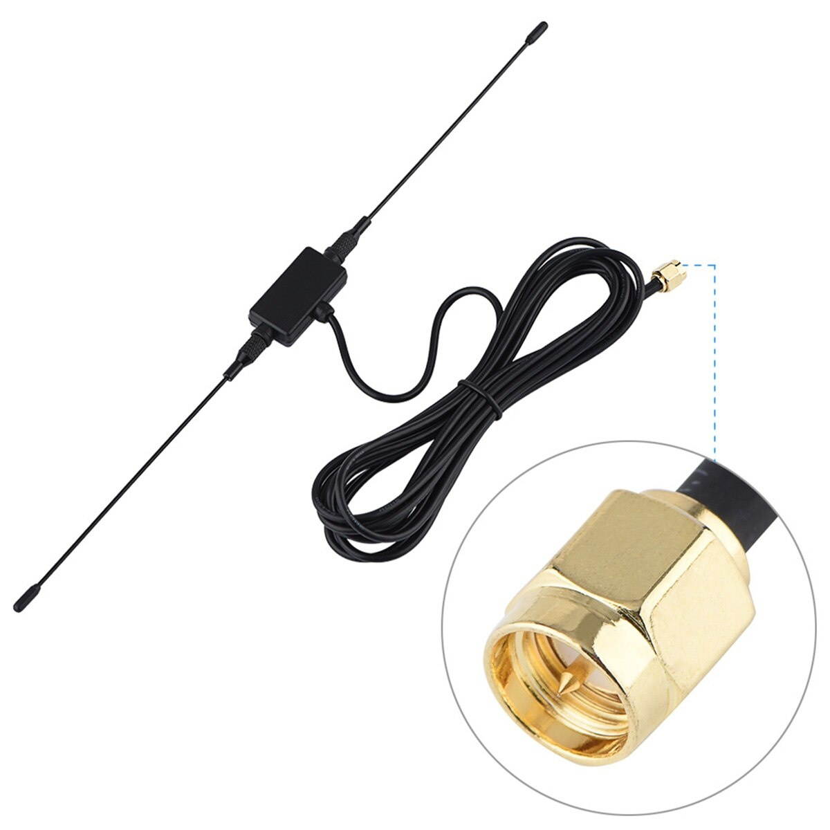SOONHUA SMA Male Plug Horn Antenna 118in 433MHZ GSM GPRS SMA Male Plug Horn Antennas Signal Amplifier SMA Horn Antenna Cable
