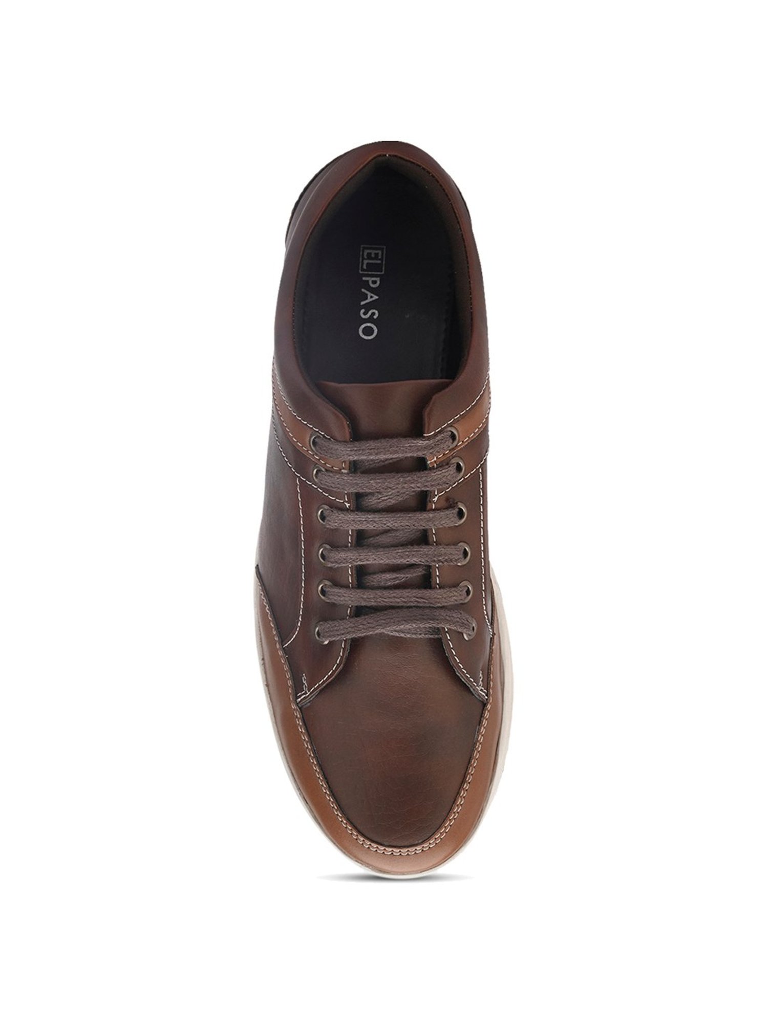 El Paso Men's Brown Casual Sneakers