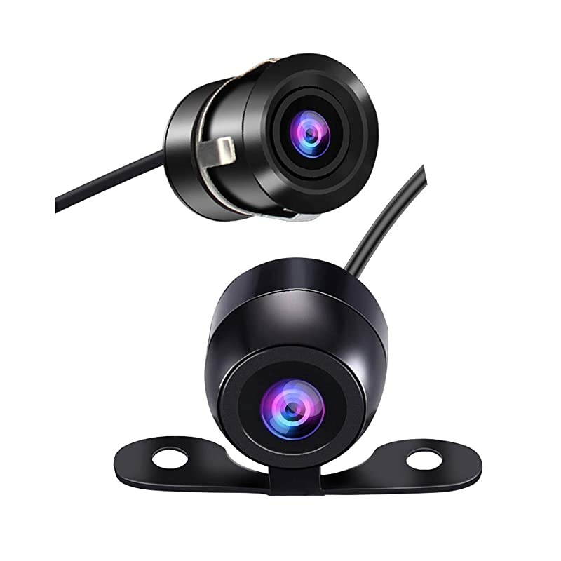 Backup Camera for Car  Wide View Angle 2in1 Universal Car Front Side Rear View Camera2 Installation Options Removable GuildlinesMirror NonMirror Image12V Only