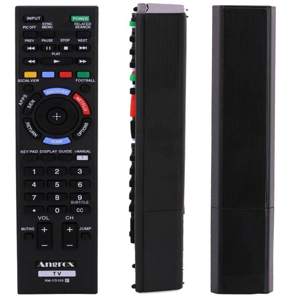 Angrox RM-YD103 RM-YD102 Universal TV Remote Control Replacement Bravia Sony TV Remote HDTV LCD LED 3D Smart Television