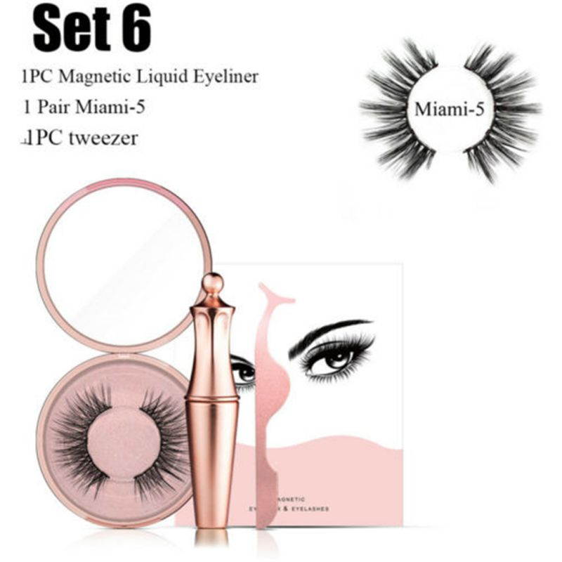 Magnetic False Eyelashes Magnetic Eyeliner Waterproof Easy to Wear Magnetic Eye liner (KS01-5)