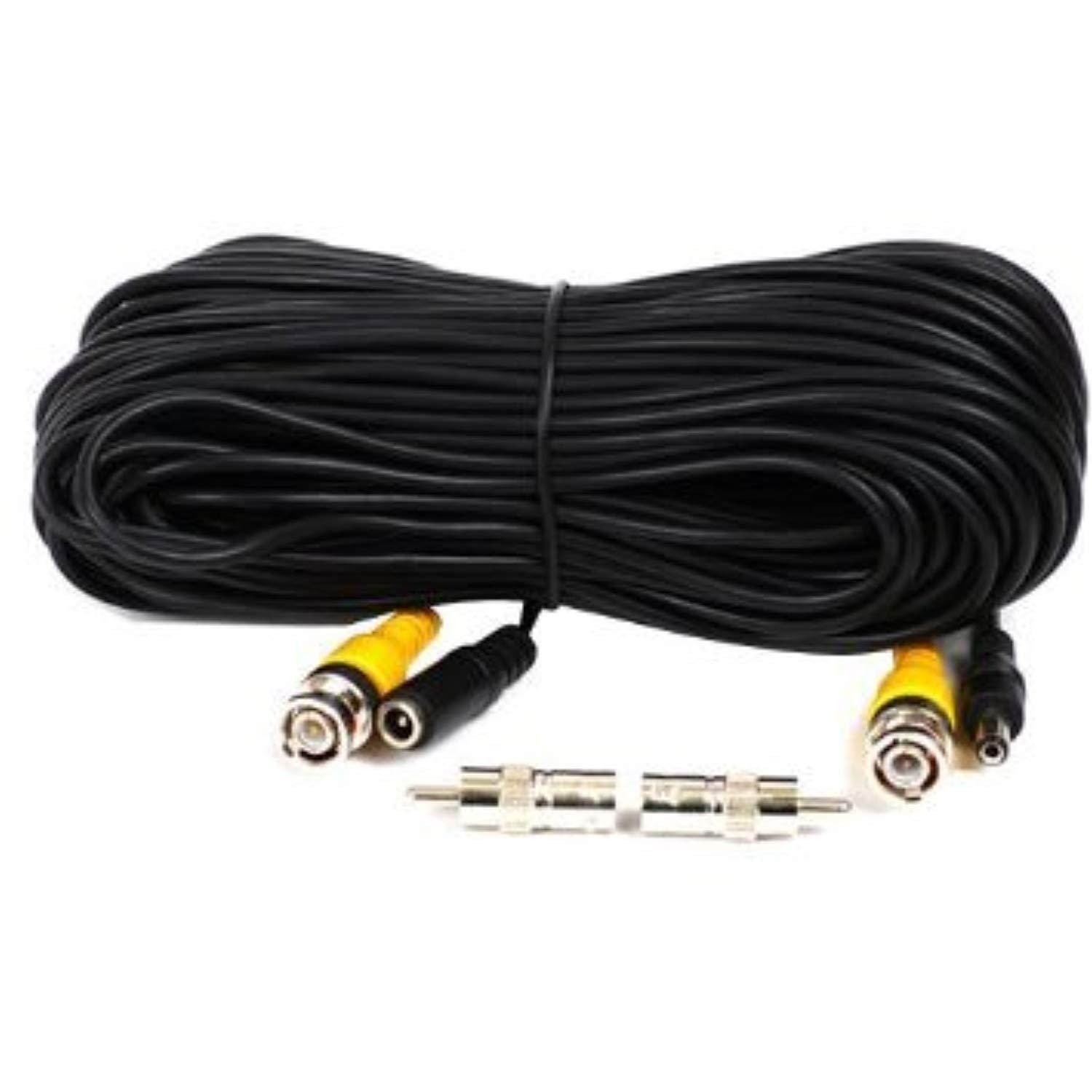 VideoSecu 50 Feet Power Video Security Camera Cable with BNC RCA Connectors WD1