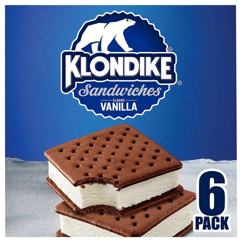 Klondike Vanilla Ice Cream Sandwich - 6ct