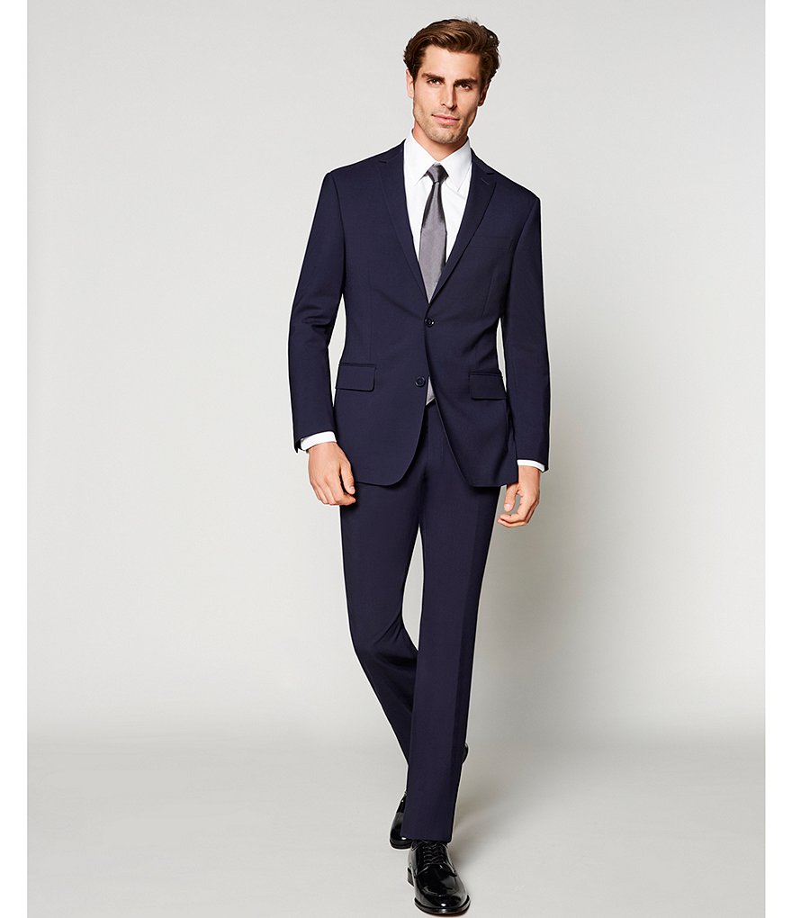 Murano Slim-Fit Solid Single-Breasted Wool Suit