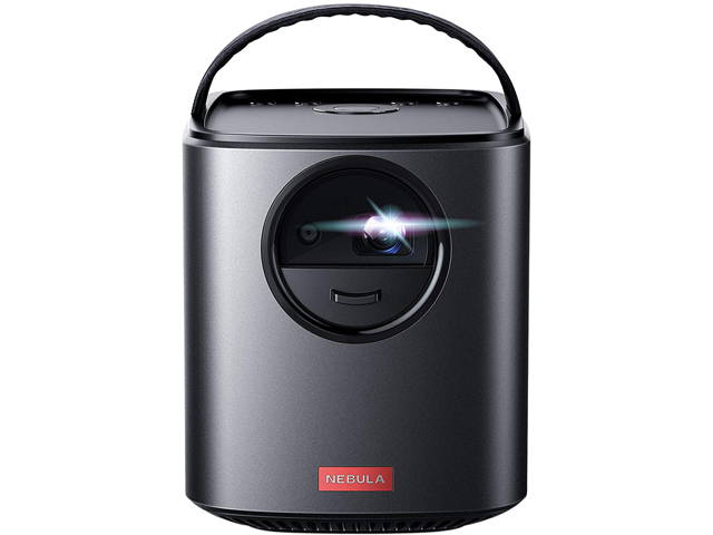 Nebula, by Anker, Mars II 300 ANSI Lumen Home Theater Portable Projector with 720p 30 to 150 Inch DLP Picture, Home Entertainment, 10W Speakers, Android 7.1, 1-Second Autofocus, Movie Projector