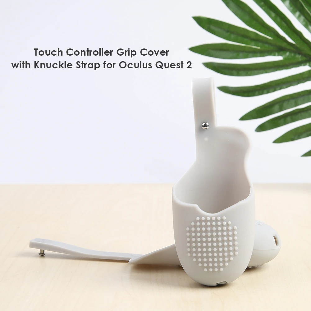 Controller Grip Cover Silicone Protective Sleeve Case with Knuckle Strap for Oculus Quest 2 Touch Controller Accessories