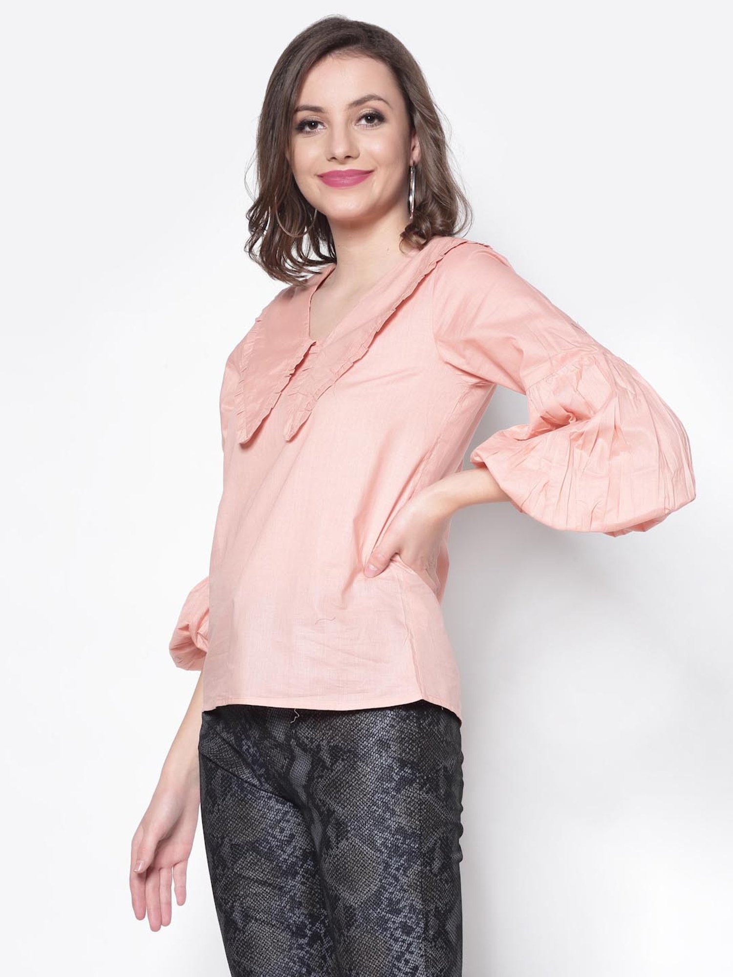 Sera Pink Cotton Top