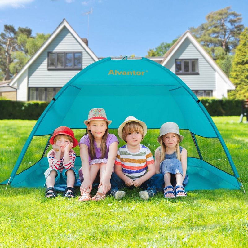 Outdoor Pop-Up Beach Tent - Teal - Alvantor