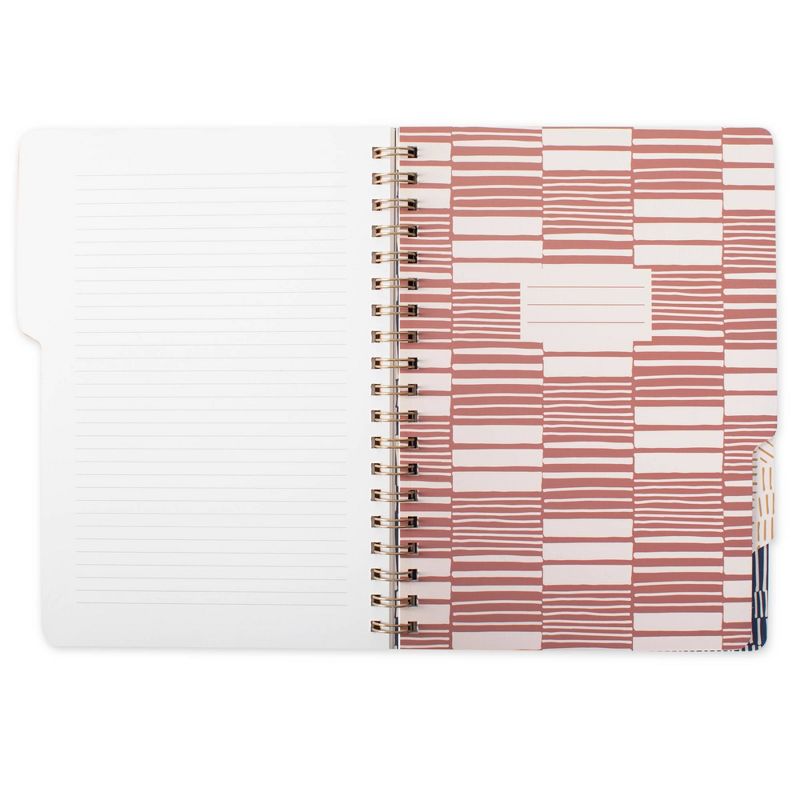 Spiral Notebook 5 Subject College Ruled Lines - Fringe