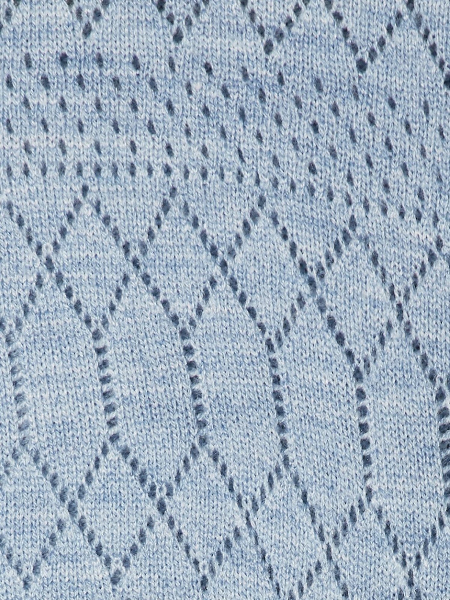 Honey by Pantaloons Blue Self Pattern Cardigan