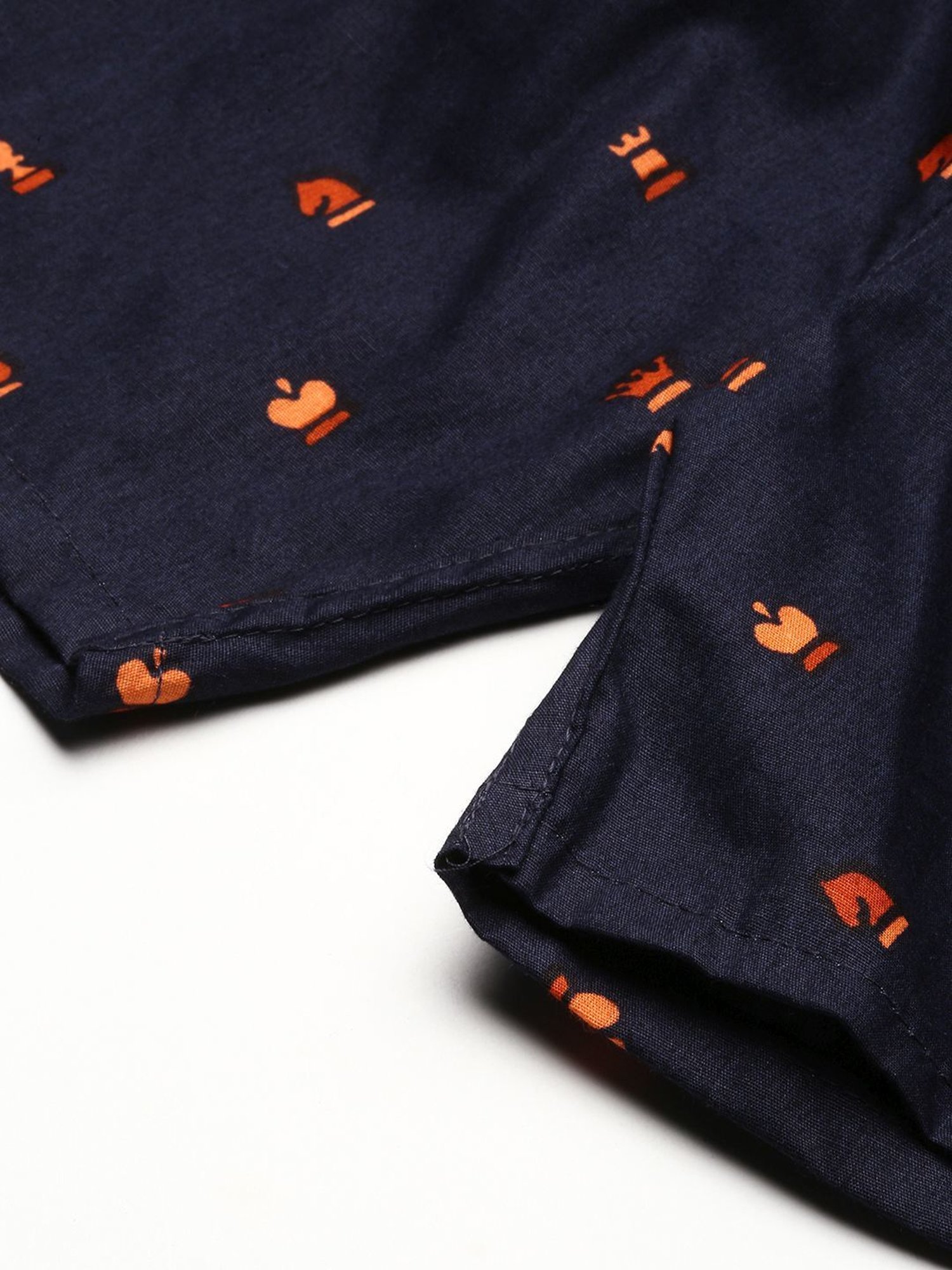 SHOWOFF Navy Blue Slim Fit Printed Boxers