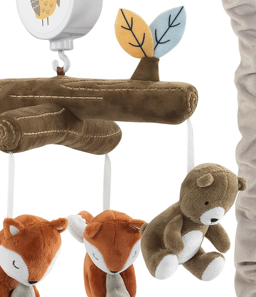 Lambs & Ivy Sierra Sky Bear and Fox Musical Baby Crib Mobile